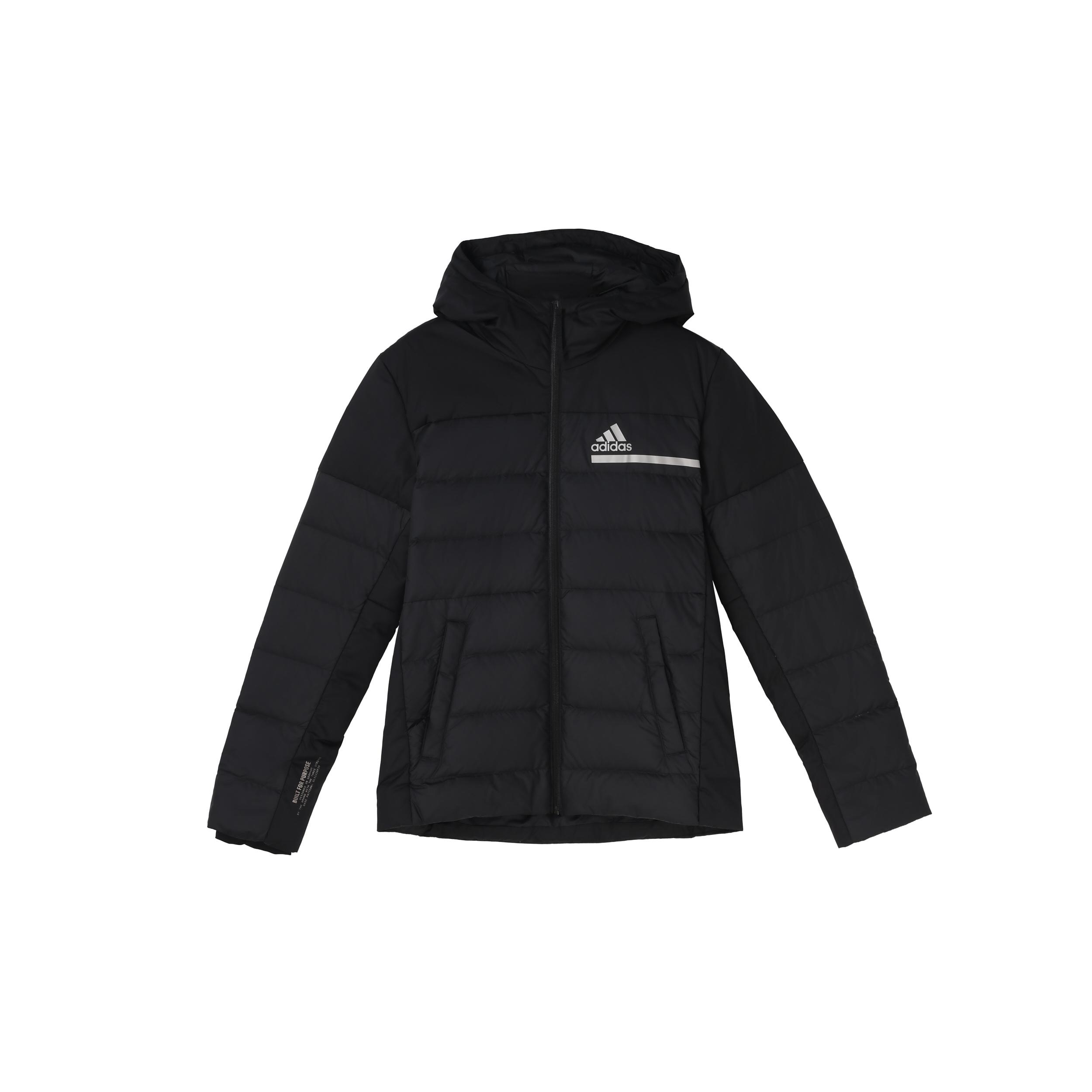 adidas Outdoor Sports Slim Fit hooded down Jacket Black Men s GK5929 XS