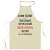 Kitchen Apron - Marie-Chantal - Breton Print - Thick Cotton - Adjustable Ties