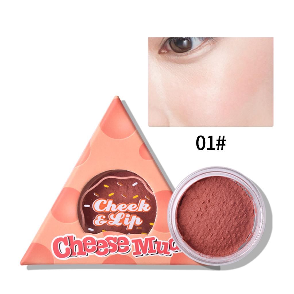 Eiscreme-Gelee-Rouge-Schlamm Lippenschlamm Langlebiger Make-up-Schlamm mit doppeltem Verwendungszweck
