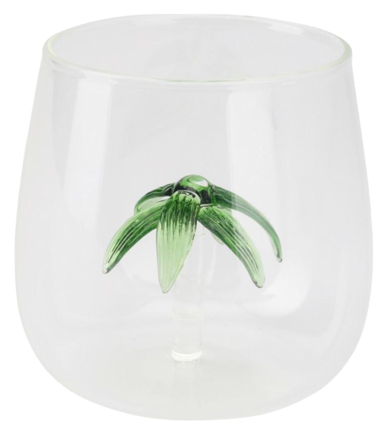 Summer Drink Glass with Figurine Inside