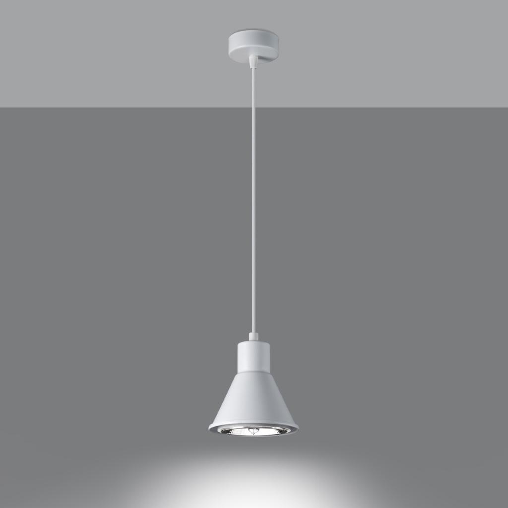 Lampa Wisząca Taleja 1 Gu10 Es111 Biały Sollux Sl.0987