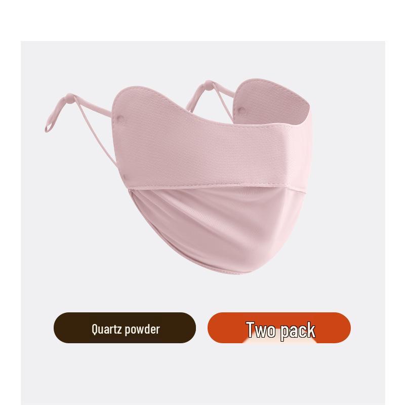 Sonnenschutzmaske für Damen: Atmungsaktive, UV-beständige, formende Sommer-Gesichtsmaske aus Eis-Seide mit Schutz für die Augenwinkel.