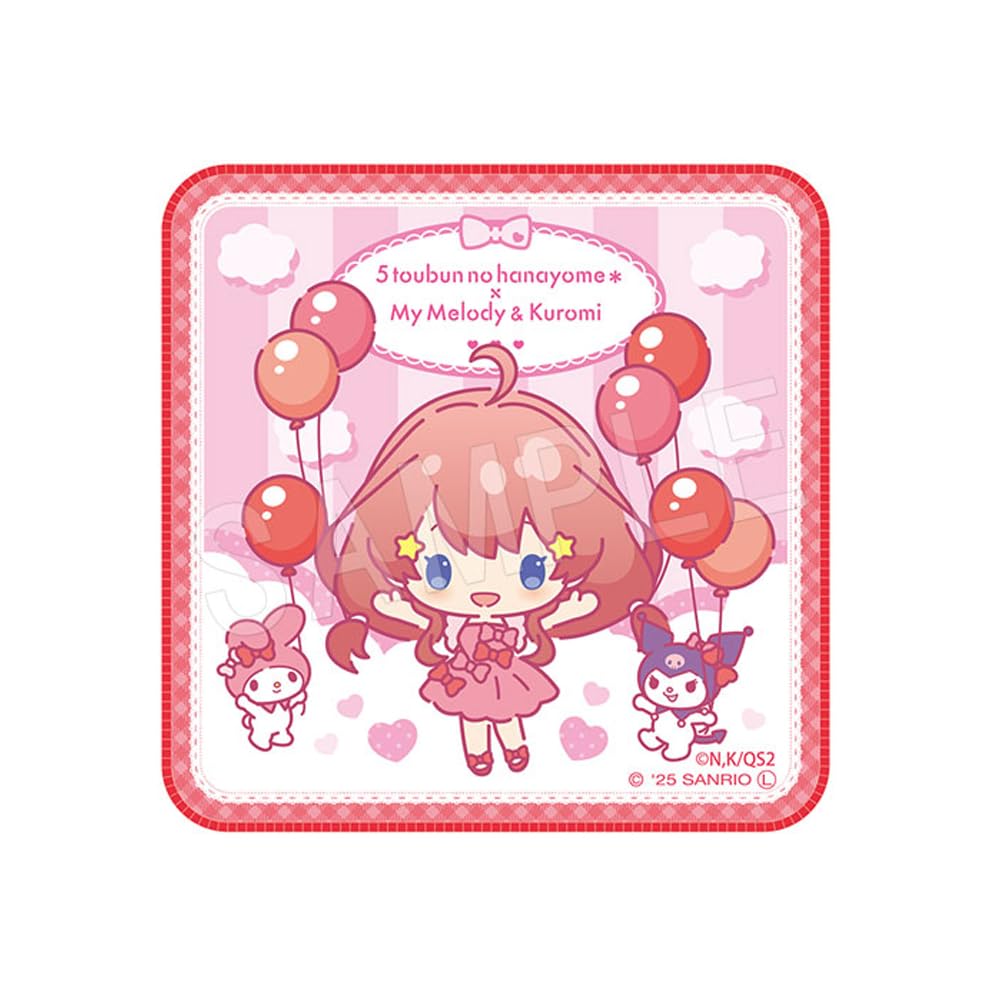 Пять невест x My Melody & Kuromi Май Мини-полотенце Версия с воздушными шарами и лентами