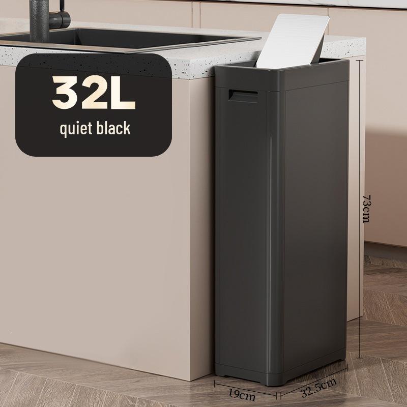 Double-Lid Large Capacity Trash Can for Kitchen, Public, Outdoor & Commercial Use