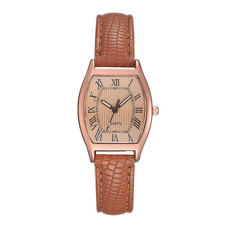 Women Retro PU Leather Strap Watches Qualities Ladies Alloy Wristwatches Korean Fashion Brand Fashionable Brown Relogio Feminino коричневый