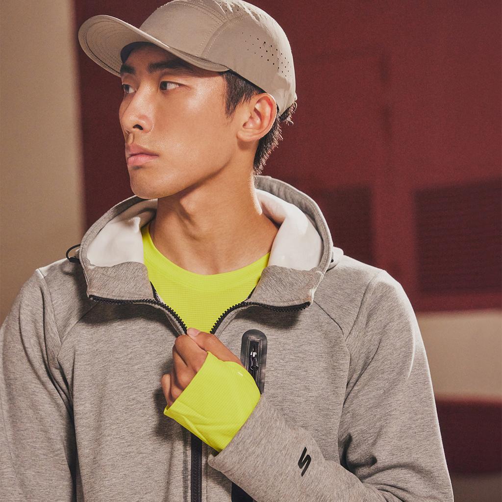 Skechers Simple Logo Comfortable Fashion Hoodie Jacket Men jackets Gray P424M169-02H3