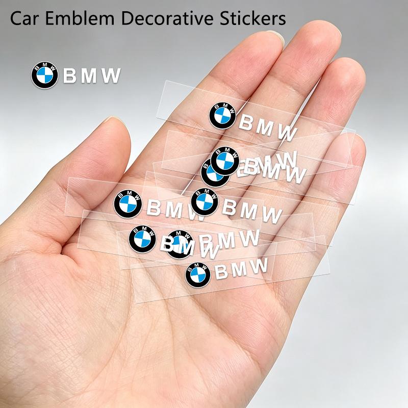 BMW Logo Fashion New Car Emblem Decorative Stickers Decorative Sticker For BMW M X3 X5 E46 E90 E60 F10 F30 Auto Accessories AW3