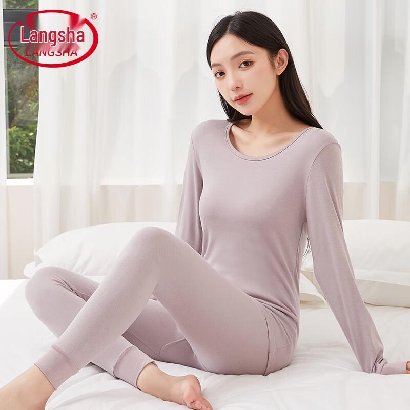 LANGSHA Women's Heating Cotton Thermal Underwear Set