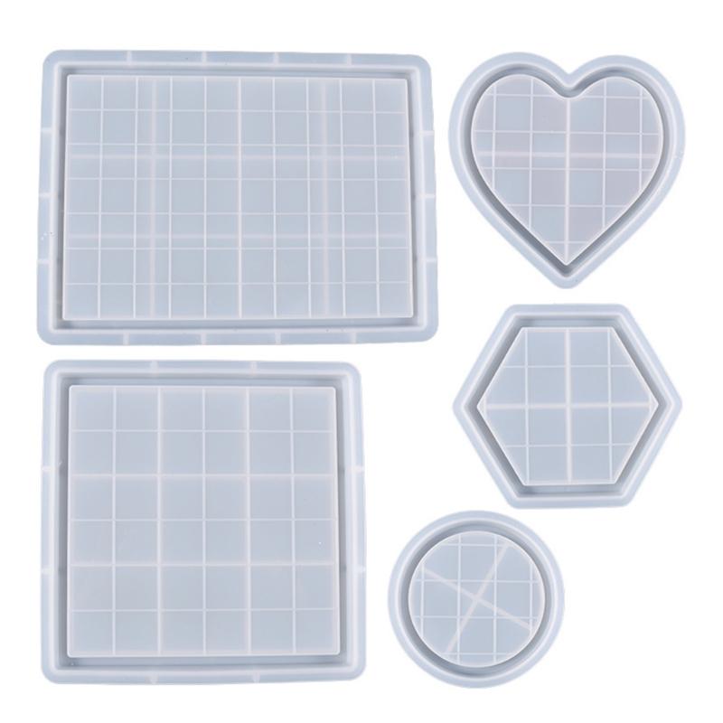 Chess Board Resin Mold Checker Game Board Silicone Mold 3D Chess Pieces Resin Casting Molds for DIY Jewelry Crafts