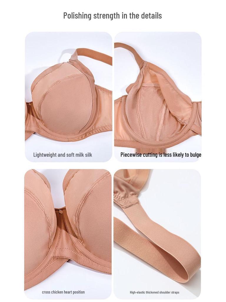 Grenzüberschreitender Übergrößen-Damen-BH gegen Hängen, atmungsaktiver Mesh-BH - Unterstützung für große Oberweite