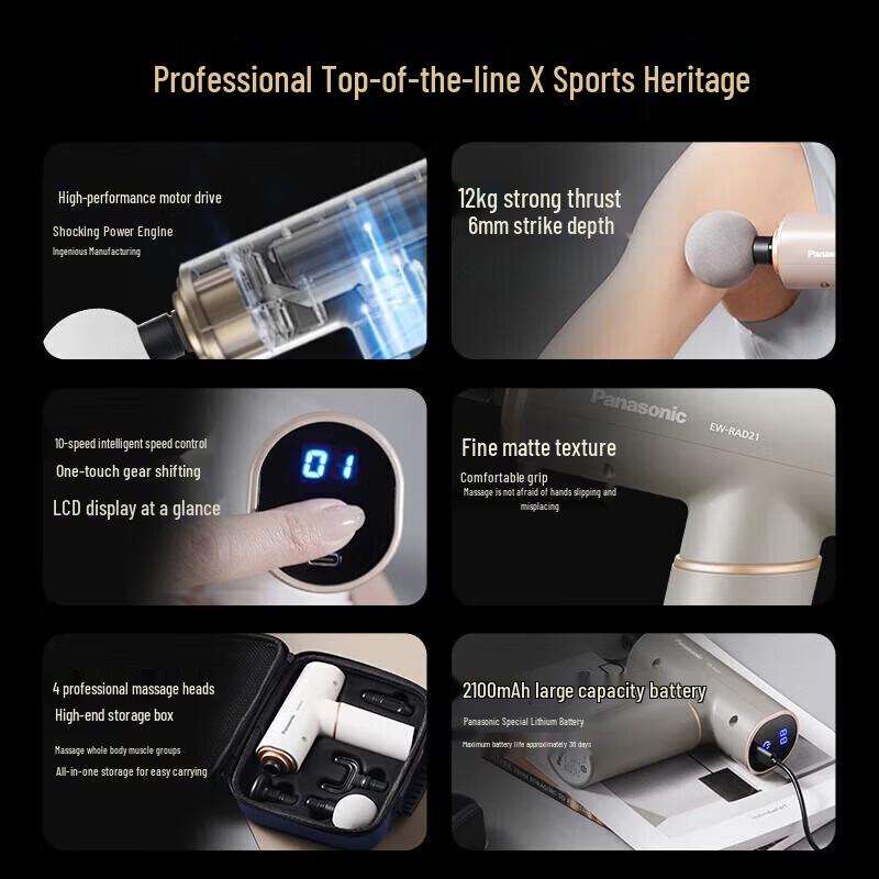 Panasonic Smart Percussion Massager CN plug (adapter included)