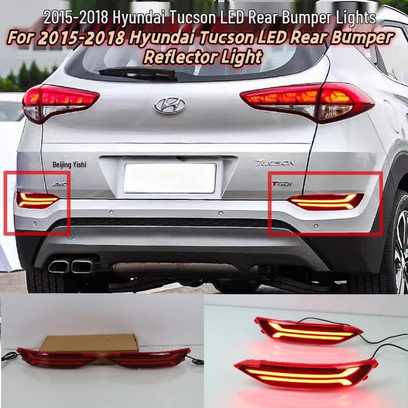 LED Rear Bumper & Fog Lights for 2015-2018 Hyundai Tucson Modification