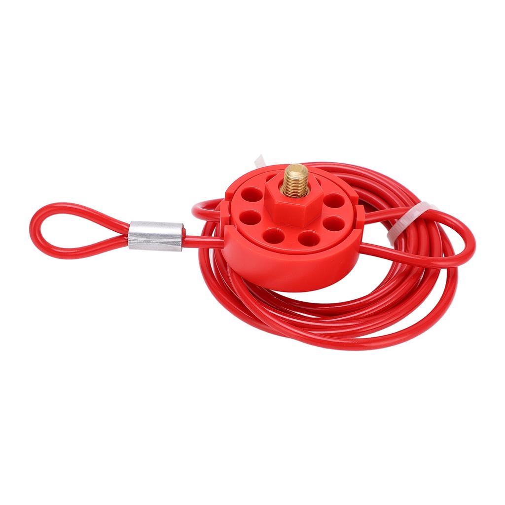 Adjustable Cable Lockout 2meters Lockable Handle Stainless Steel Lockout Tagout Cable Lock
