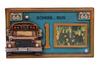 Decorative Metal Frame School Bus Decor
