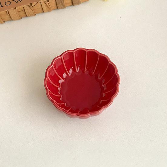 Ceramic Dipping Sauce Dish High-Temperature Ceramic Snack Serving Dish Decorative Serving Bowl for BBQ Snacks Vinegar