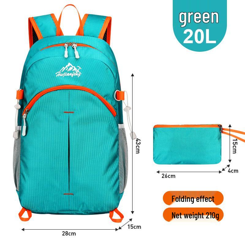 Unisex Ultra-Light Large Capacity Foldable Travel & Sport Backpack for Hiking and Cycling