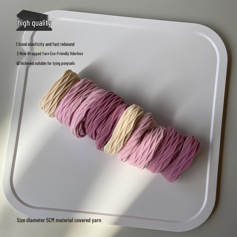 

Прочная женская резинка для волос «хвост» с высокой эластичностью, утолщенная бесшовная, в акриловой коробке.