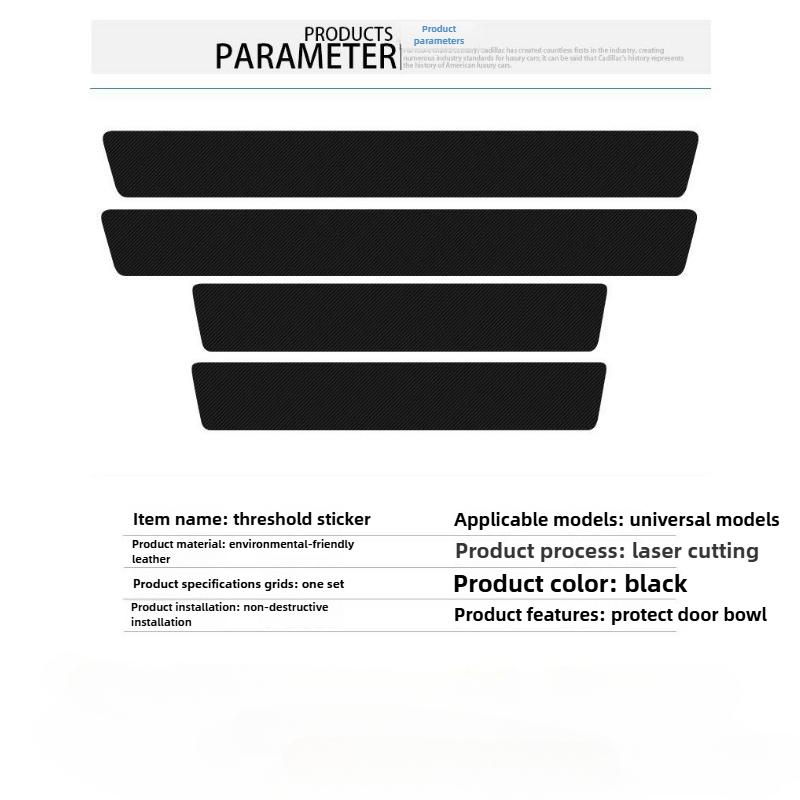4 Stück/Set General Motors Einstiegsleistenschutz Kratzfeste Aufkleber Auto Kofferraumaufkleber Auto Dekorationsprodukte