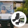 2pcs Quality Plastic Rearview Mirror For Golf Carts Fit 1-1.25in Rail Featuring Easy Installation And Shock Resistance
