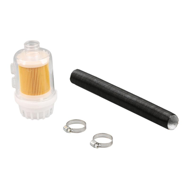 A03E-Air Heater Duct Pipe Parking Heater Yellow Air Intake Filter Silencer For Webasto Dometic Eberspacher