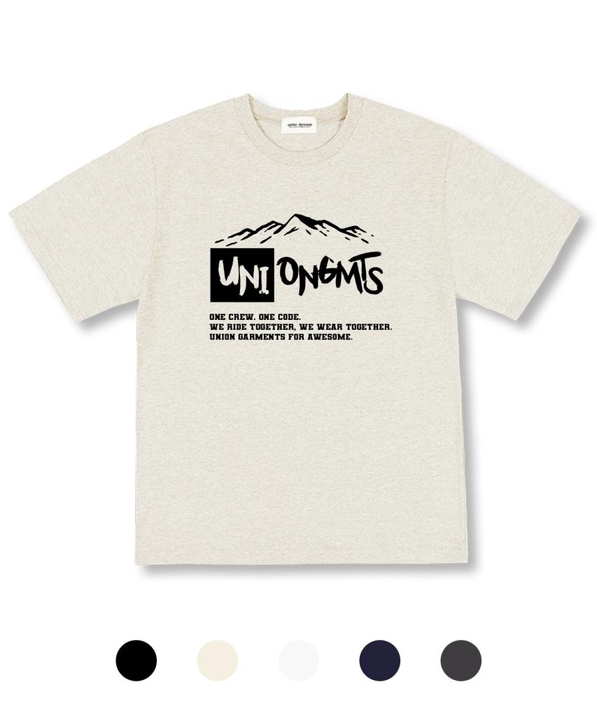 UNION GARMENTS Uni Mountain Oversized Short Sleeve T-Shirt 5 Colors