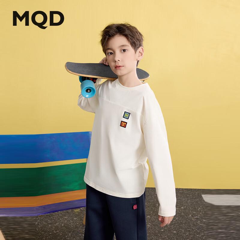 MQD Boys School Style Long-Sleeve T-Shirt 110cm грязно-белый