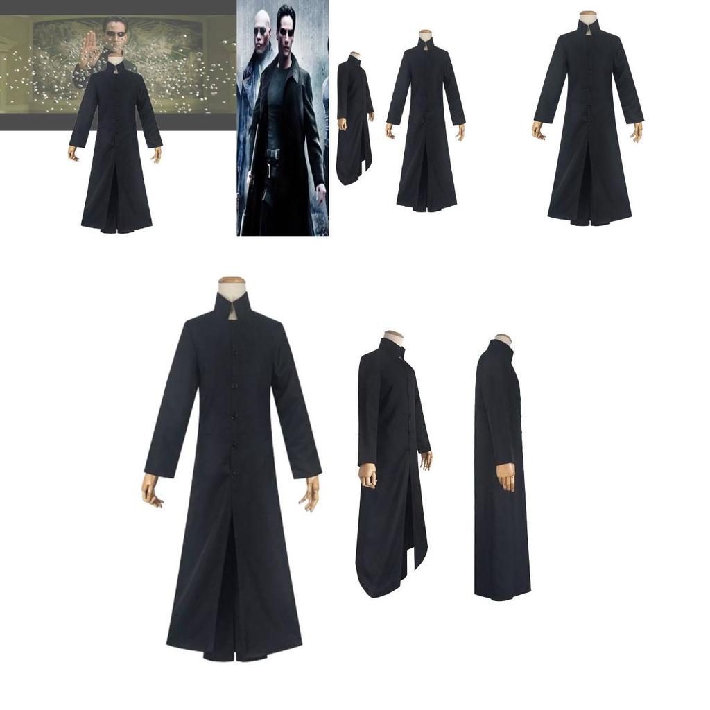 Conjunto de disfraz de cosplay de Matrix, elegante traje de pirata informático Empire Cos, Neo Windbreaker