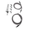6AN 70 Inch Transmission Fluid Oil Cooler Hose Line Kit Stainless Steel PTFE Woven Replacement for 4L80E TH350 TH400