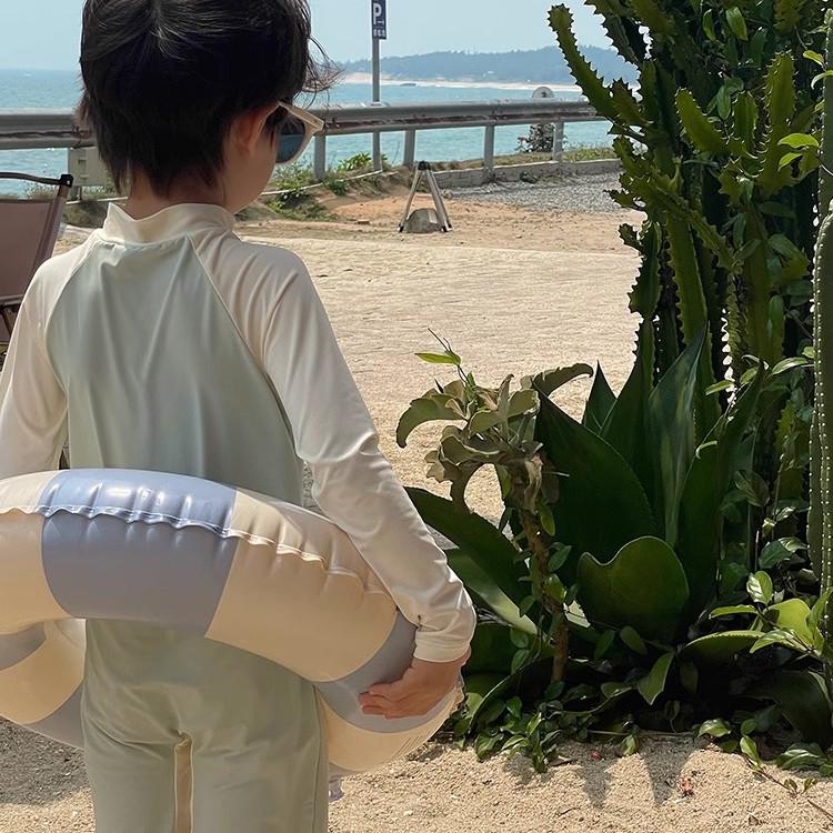 2025 Kids' Dinosaur Rash Guard: Long-Sleeve, Quick-Drying Summer Swimsuit