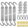 304 Stainless Steel Sun Shade Sail Hardware Kit for Outdoor Rectangular Canopies