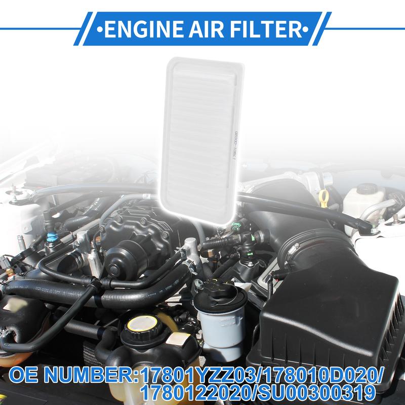 X Autohaux Car Engine Air Filter No.17801YZZ03 for Toyota Corolla 1.8L L4 2003-2008 1 Pcs