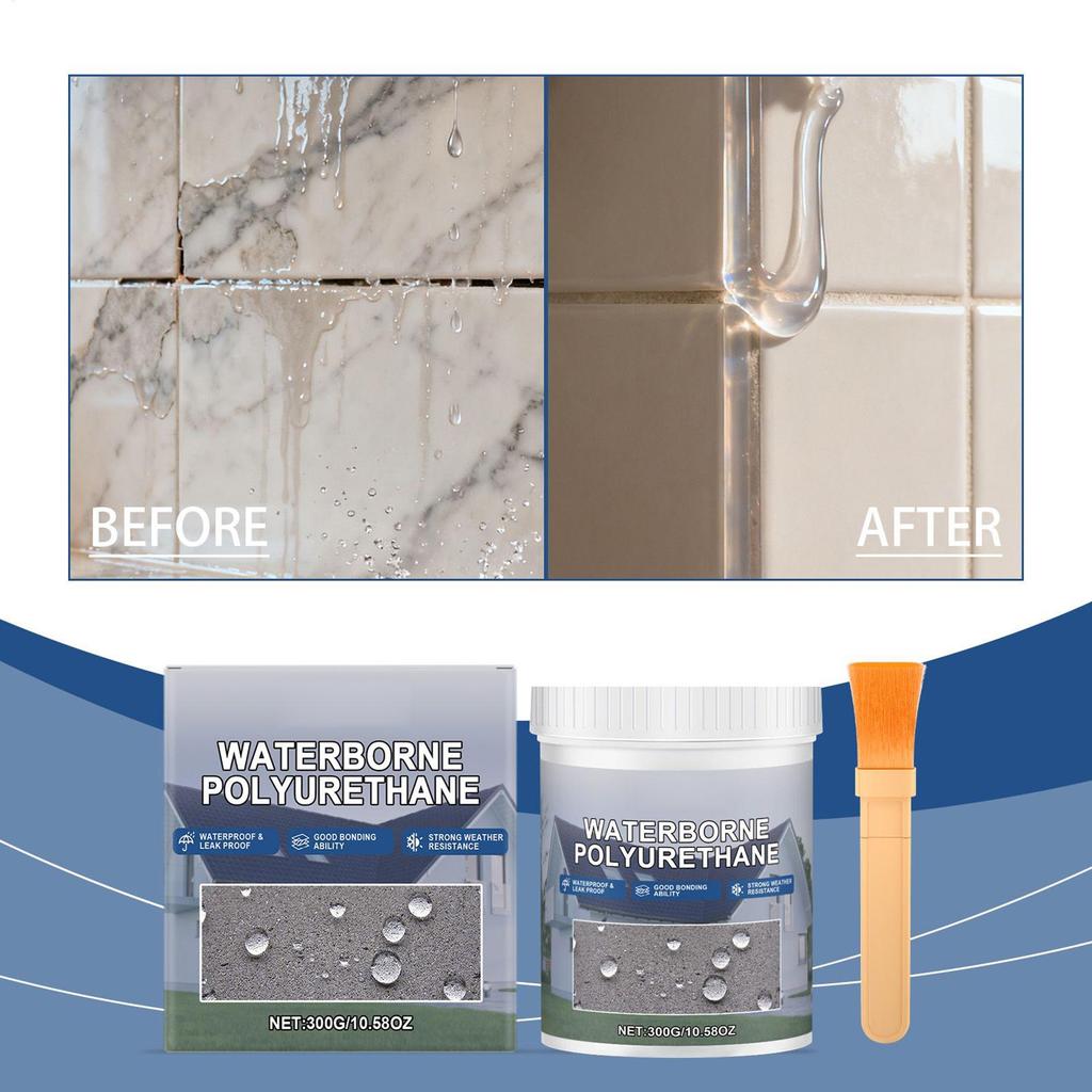 Wasserdichtes Dichtmittel 300g Unsichtbares Wasserdichtes Mittel Transparente Versiegelungsbeschichtung Auslaufsicheres Dichtmittel Heim-Toilettenreparaturwerkzeuge