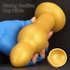 Silicone Gold Sized Huluwa Shaped Anal Plug Adult Suction Cup Backyard Sex Toy SM Female Masturbator Sex Toy