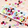 Colorful Acrylic Heart Beads for DIY Bracelets, Necklaces, and Phone Cases