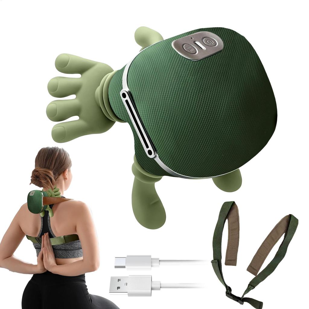 Shoulder Massager 3 Speed 2 Heating Modes Stimulator Rechargeable Neck Back Massager Deep Tissue for Dad Mom Him Her Spa