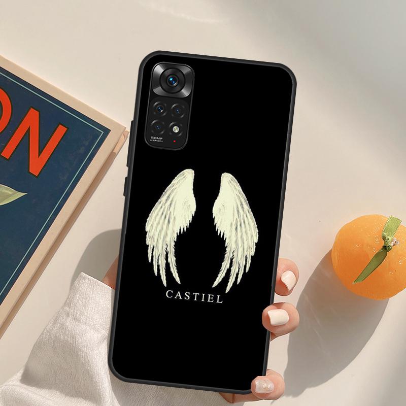 Supernatural Castiel Angel Case For Xiaomi Redmi Note 10 11 8 9 12 Pro Redmi Note 12S 11S 10S 9S 9C 10C 10A 12C Coque