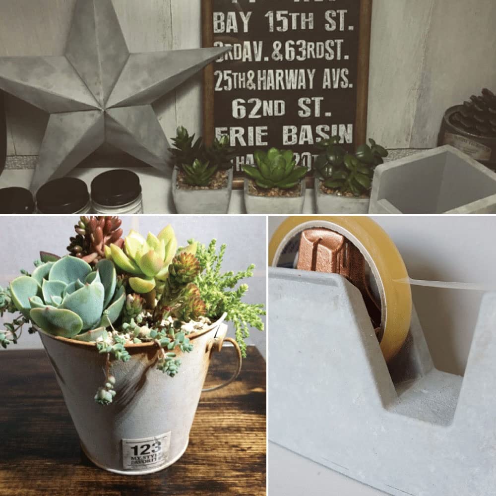 You Can Create a Natural Concrete Look Just by Painting Concrete Effect Paint [Cement Set] (Smooth Set) 1kg+50g+50g Takara Paints