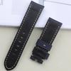Soft Nylon Carbon Fiber Leather Wacthband For Panerai Strap PAM386/441 Blue Black Wristband Bracelet 24mm With Pin Buckle