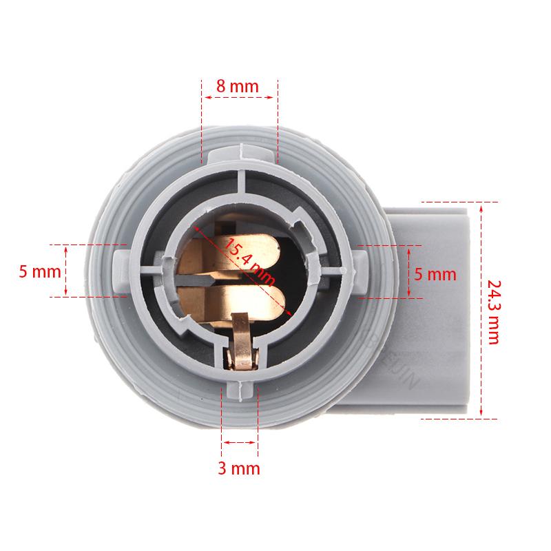 1Pcs 92160-3C000 For Hyundai Elantra Car Halogen Light 1157 BAY15D Bulb Lamp Holder Socket 3Pin Accessories