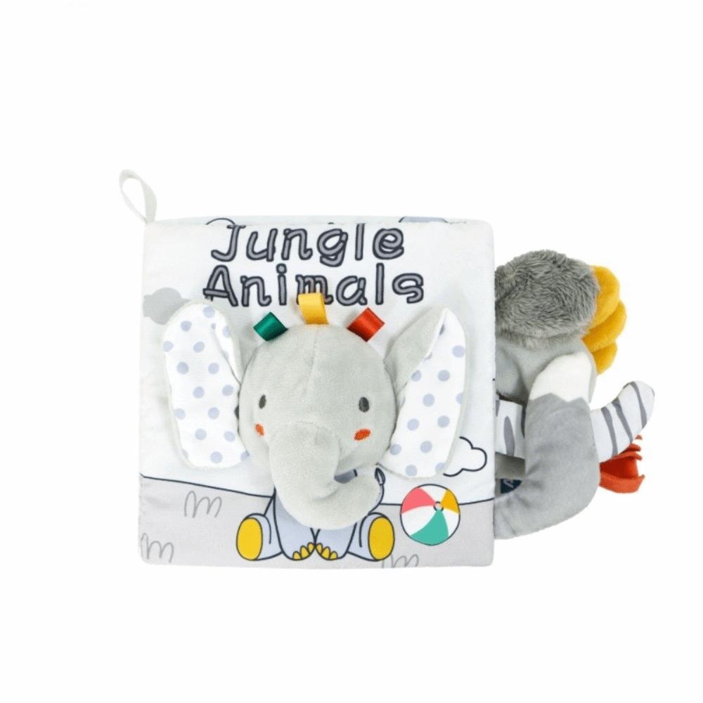 

Tear-Resistant Tail Cloth Book Touch and Feel Early Education Book Toddler Activity Elephant