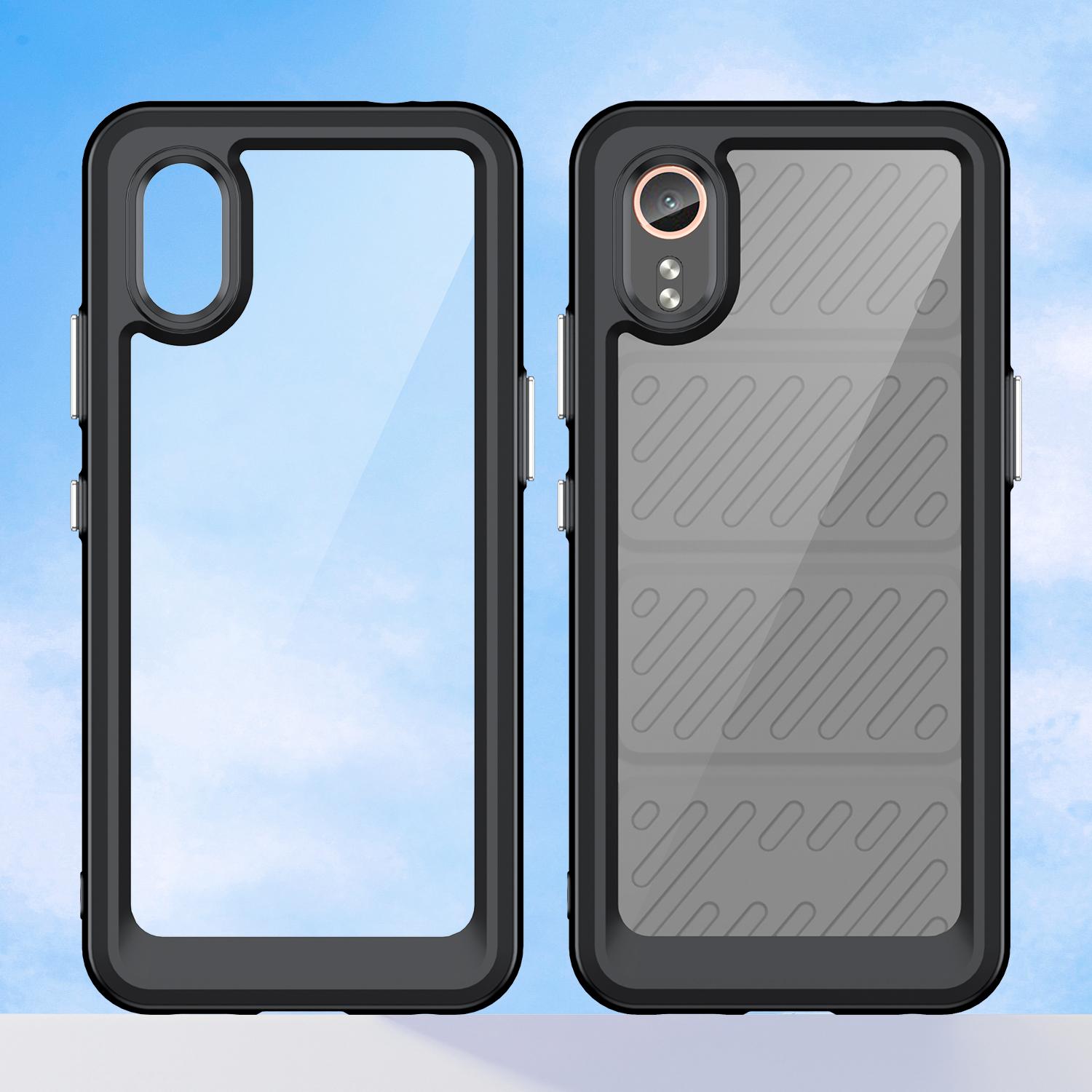

For Samsung Galaxy Xcover7 Phone Case Anti-drop TPU+Acrylic Cover Blue