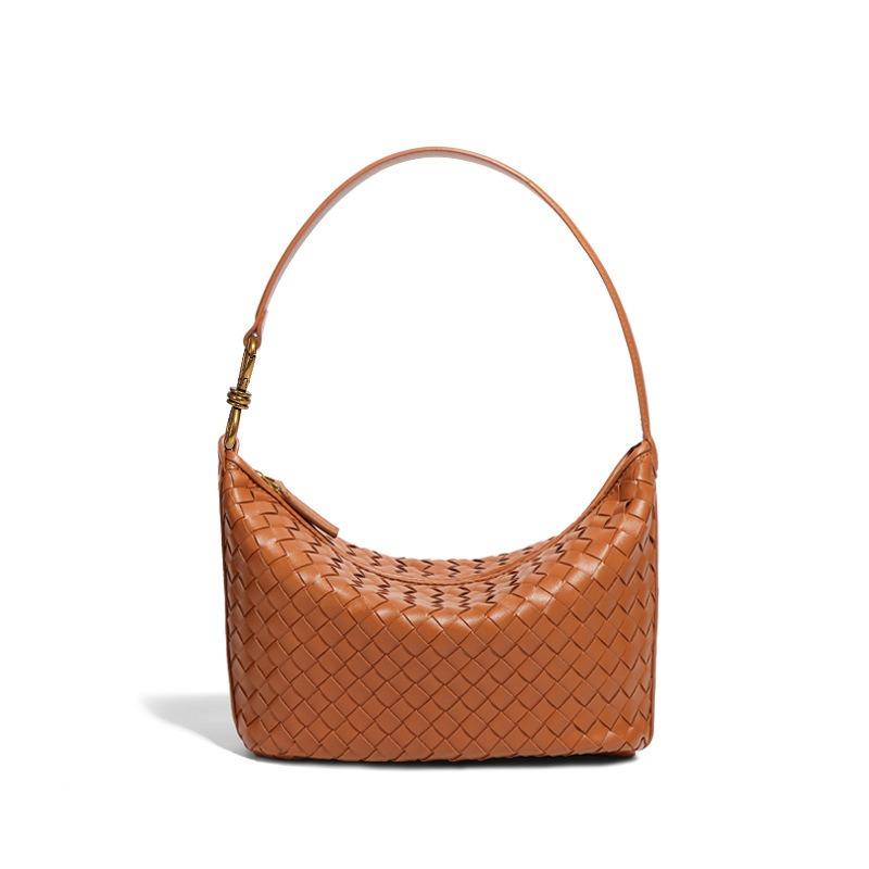 Niche Handwoven Bag Fashion Single Shoulder Crossbody Bag Casual Women Carrying Lunch Box Bag Trend Underarm Bag