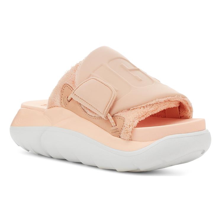 UGG LA Cloud Collection Rubber Sole Slide Slippers Women's Light Peach Pink 1125022-PFZ