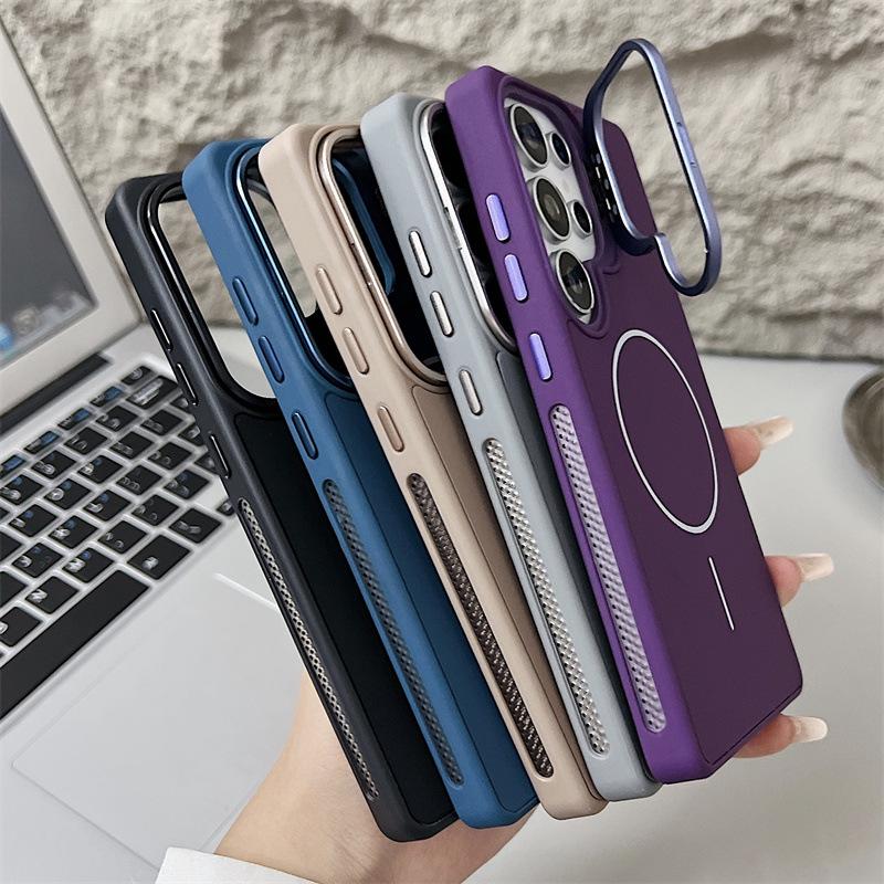 Samsung S26 Ultra Magnetic Matte Phone Case with S25 Lens Protector