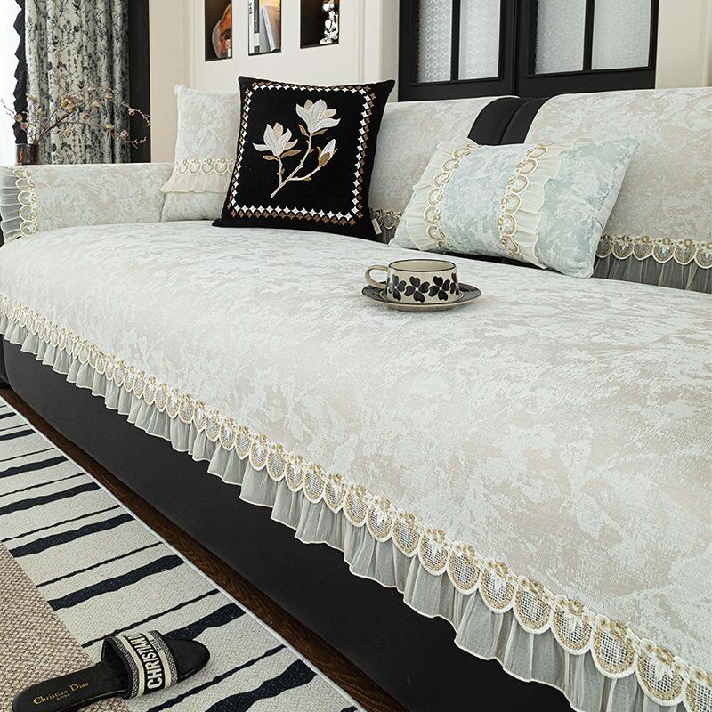 Anti-Stain Sofa Cover With Soft Finish, Elegant Couch Cover And Pet-Friendly Sofa Slipcover For Kids And Pets