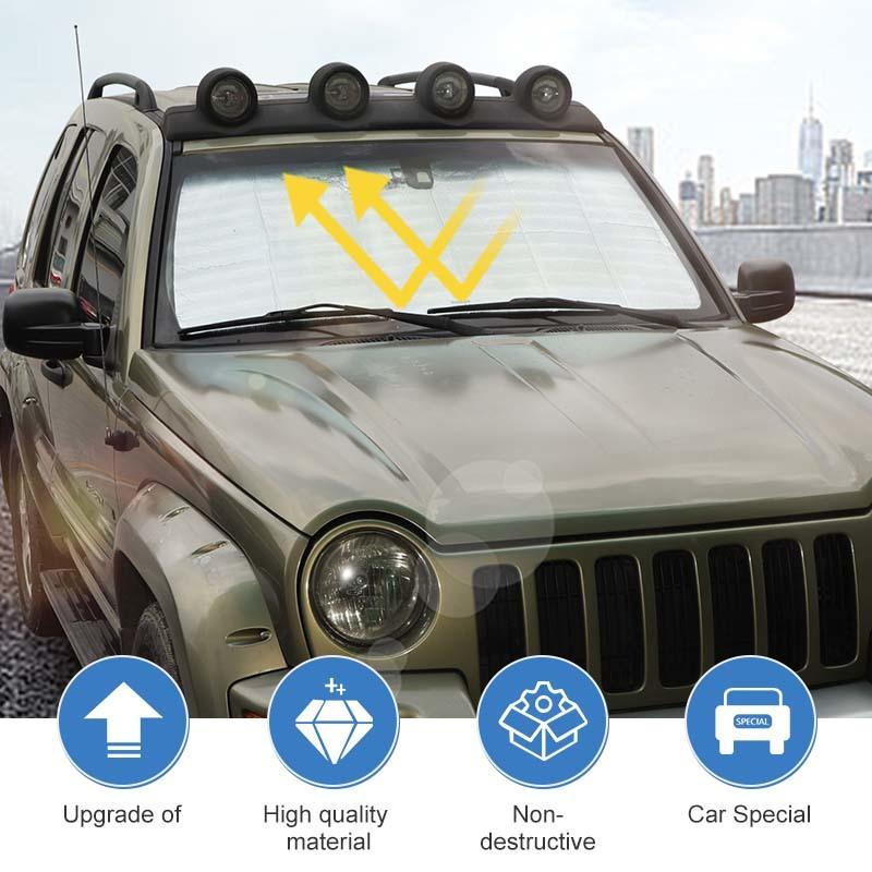 Car Windshield Sunshade Window Shade Foldable Sun Visor Cover Fit For Jeep Liberty 1999-2007 Car Interior Accessories,1 pcs