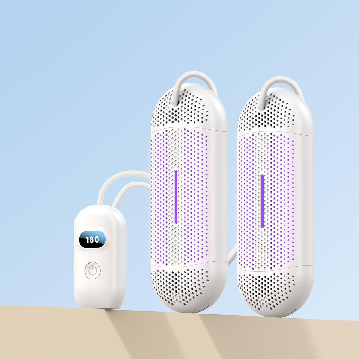

Shoe Dryer Household Multi-Functional Dehumidification UV Dryer Deodorization Rapid Drying, Foot Warming Suitable Portable Dryer EU білий