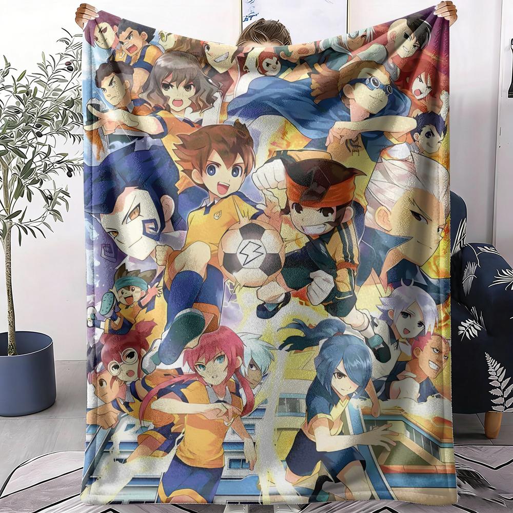I-Inazuma E-Eleven Аниме Плед Мягкий Фланелевый Плед Легкий Охлаждающий Летний Плед для Дневного Сна на Диван Кровать Диван Путешествия