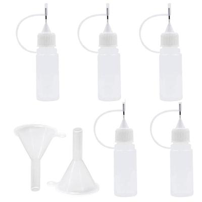 Маленькая бутылка, маленькая емкость, бутылка для масла с игольным отверстием, пластиковая бутылка ПЭ, бутылка для хранения, полупрозрачный дорожный контейнер, упаковка из 5 штук