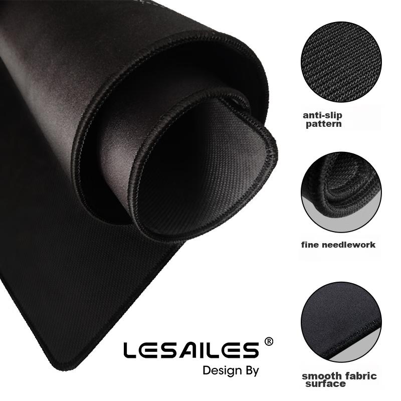 LESAILES Star Constellation Office Gaming Mouse Pad Large Size, Lock Edge Thickened Computer Desk Mat, Black 800*300*3mm